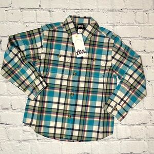 NWT Tea Collection Multicolor Plaid Shirt (Boys 3T)